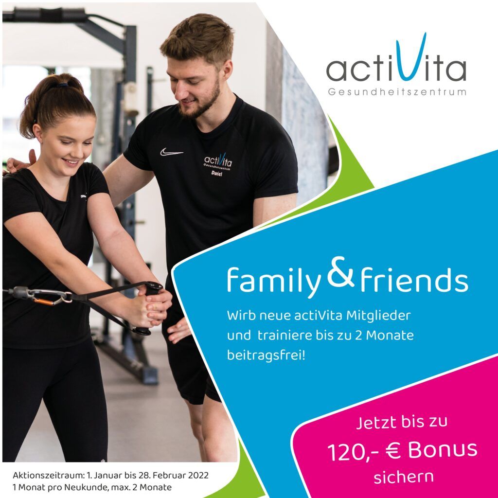 FAMILY & FRIENDS Fitness, Prävention, Betriebssport Activita Paderborn