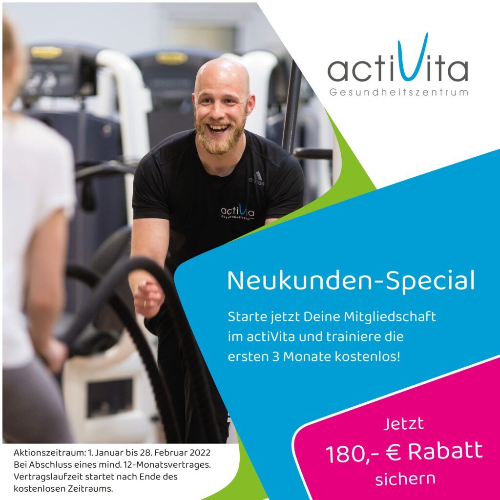 NEUKUNDEN-SPECIAL Fitness - Prävention - Reha -Betriebssport Activita Paderborn
